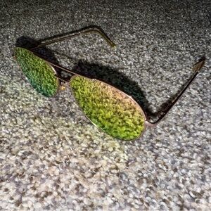 Aviator Sunglasses rainbow lenses